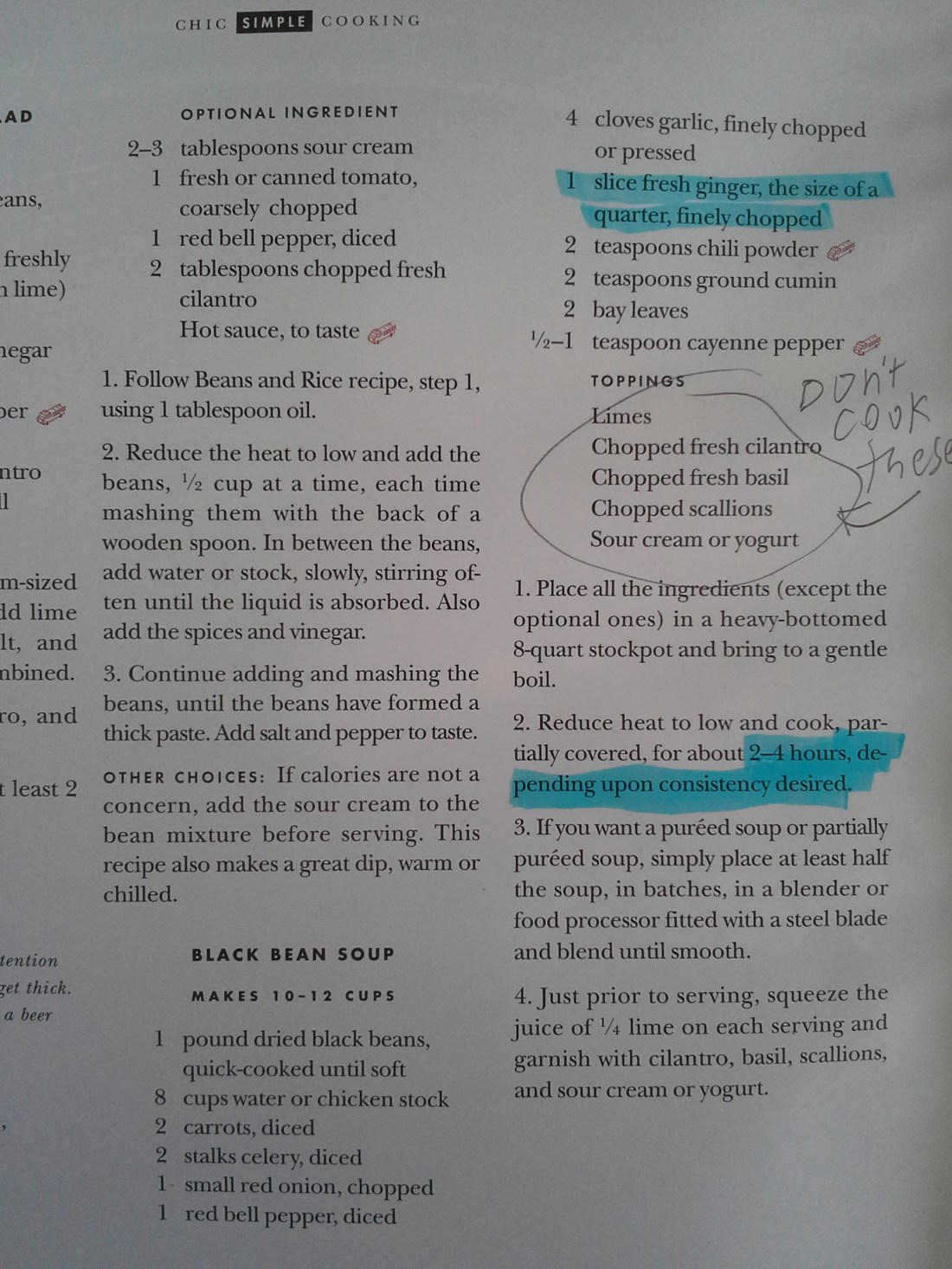 black beans soup recipe