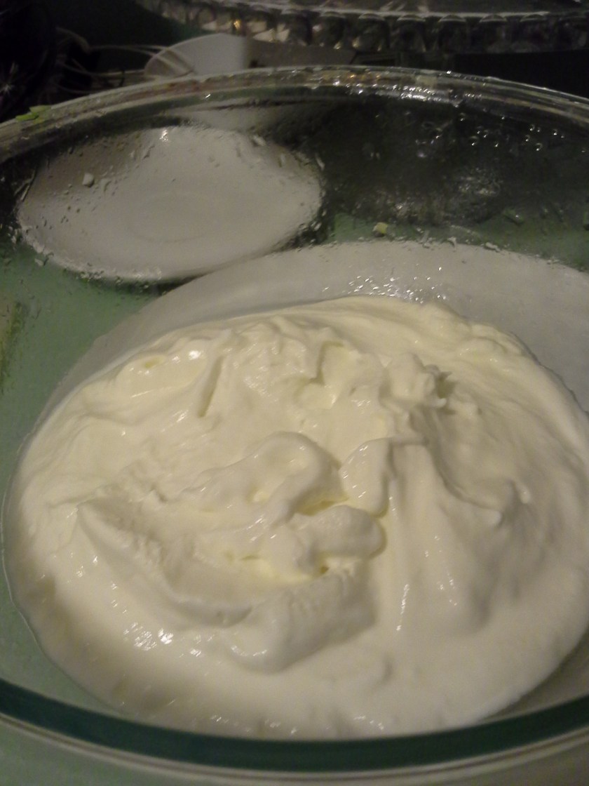 The finished product (drained yogurt)