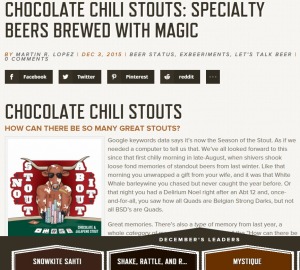 screenshot - chocolate chili stouts